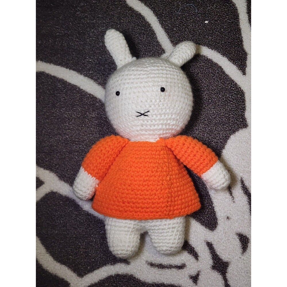 Miffy Handmade Crochet Cotton Plush 10"